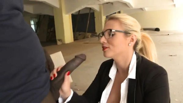 Tatjana Young Blonde Takes Big Black Cock Cum In Mouth - veryfreeporn.com on v0d.com