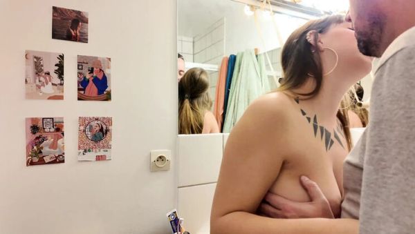 Hungarian MILF with Big Natural Tits Gets Fucked on the Table - xxxfiles.com - France - Hungary on v0d.com