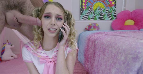 Charles Dera fucked cute teen Lily Larimar on the bed - alphaporno.com on v0d.com