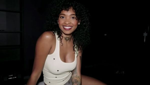 Ebony Latina Tease Gets Him Hard With Her Smile (Amateur, Rough) - veryfreeporn.com on v0d.com