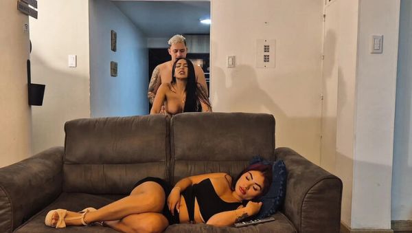 Big Booty Latina Friend Fucked Doggystyle While Wife Watches - Almost Caught! - xxxfiles.com - Spain - Colombia on v0d.com