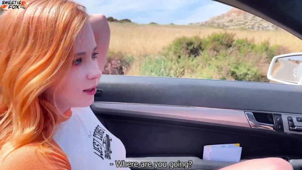 Sweetie Fox deep throat blowjob in car with doggy style fuck at rest stop - xxxfiles.com - Russia on v0d.com