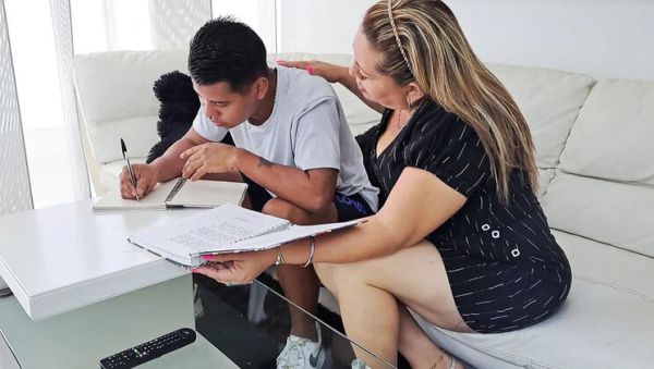 Stepmom Helps With Homework But His Big Dick Distracts Her - Hot Latina MILF Gets Fucked Rough - Part 2 - xxxfiles.com - Spain on v0d.com