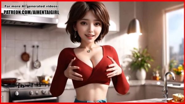 Big Tits Aunt Cass Cosplay Nipple Play Kitchen POV Sex 3D Hentai Uncensored - porntry.com - Spain - Japan on v0d.com