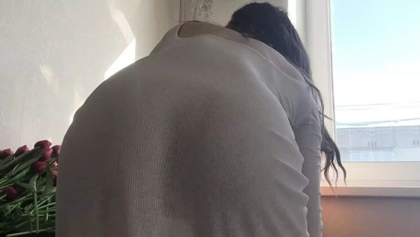 Skinny Russian Cleaning Lady In Transparent Dress - Sexy Feet & Perfect Body Fetish HD - veryfreeporn.com - Russia on v0d.com