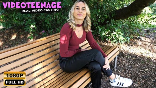18 Year Old Blonde Teen Does French Casting - Fingering & Doggy Style with Big Ass - xxxfiles.com on v0d.com
