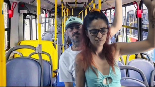Public Transport Sex - Amateur Couple Fucking Doggy Style on Bus with Fanny Squirting - veryfreeporn.com - Brazil on v0d.com