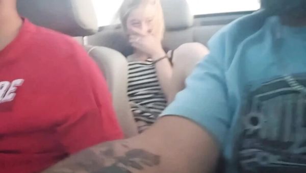 Blonde Teen Fucks Herself with Dildo in Car - Hot Amateur Homemade Sex - porntry.com - Britain on v0d.com