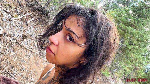 Ravyn Alexa Outdoor Slut Hunt - Rough Doggy Style Face Fucking & Creampie Filled with Cum - porntry.com - Britain on v0d.com