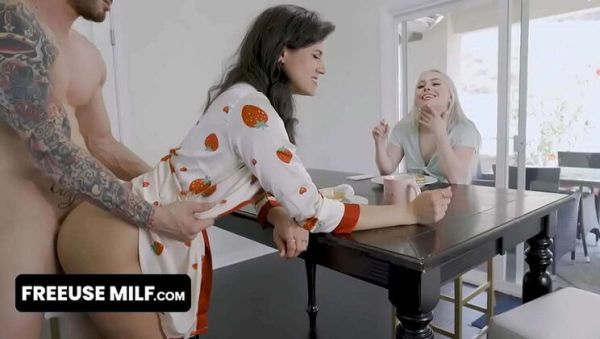 Freeuse MILF Haley Spades - Blonde StepAunty Threesome with Deep Throat & Creampie - veryfreeporn.com on v0d.com