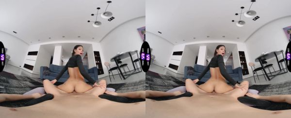 Skinny teen Breiny Zoe rides in vr with passion - alphaporno.com on v0d.com