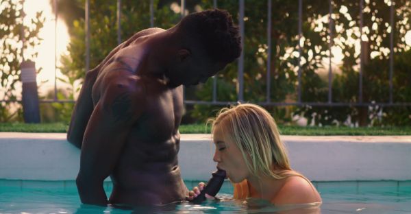 Blowjobs & Big Black Cocks: Bailey Brooke Gets Fucked Outdoors - alphaporno.com on v0d.com