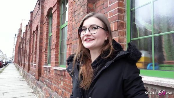 Tiny Emily - German Small Glasses Student 18+ Pick Up And Talk To Casting Fuck - videohdzog.com - Germany on v0d.com