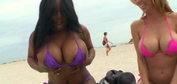 Foursome And Blacks FuckTeam Beach Time - theyarehuge.com on v0d.com