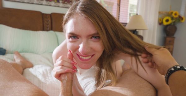 Teen Celestina's blooming lips devouring Billy's thick rod in a POV blowjob - alphaporno.com on v0d.com